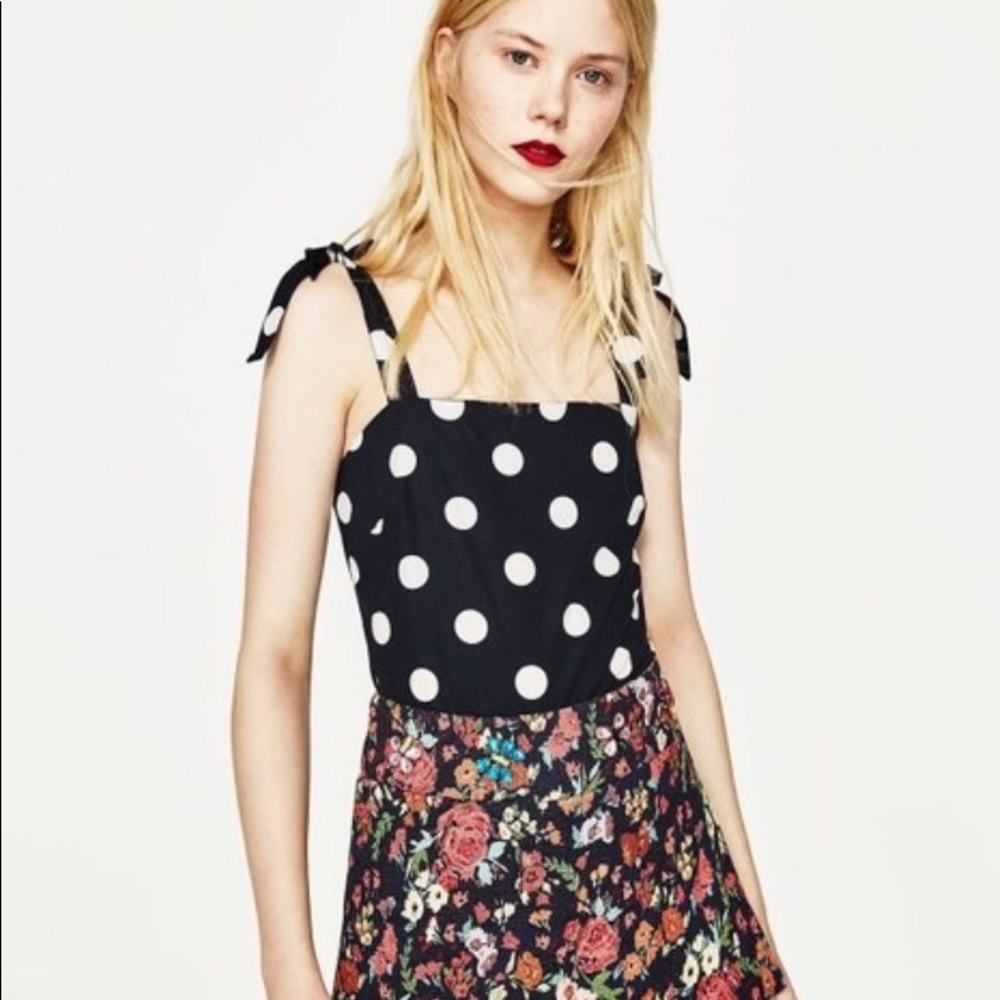 Nwot Zara polka dot body suit
